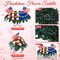3 Pcs Patriotic Cemetery Flowers Set - Red White & Blue Memorial Day Headstone Flower Saddle & 2 Matching Vases - UV Resistant Silk Mums & American Flags - Patriotic Grave Decorations for Veterans